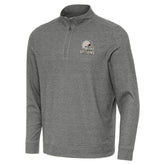Cleveland Browns Antigua Subtle Quarter-Zip Top Heather Black - NFL