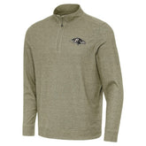 Baltimore Ravens Antigua Subtle Quarter-Zip Top Heather Olive - NFL