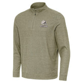 Cleveland Browns Antigua Subtle Quarter-Zip Top Heather Olive - NFL
