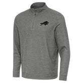 Buffalo Bills Antigua Subtle Quarter-Zip Top Heather Black - NFL