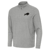 Buffalo Bills Antigua Subtle Quarter-Zip Top Heather Gray - NFL