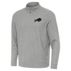 Buffalo Bills Antigua Subtle Quarter-Zip Top Heather Gray - NFL