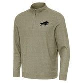 Buffalo Bills Antigua Subtle Quarter-Zip Top Heather Olive - NFL