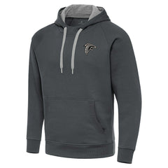 Atlanta Falcons Antigua Brushed Carbon Victory Pullover Hoodie Charcoal - NFL