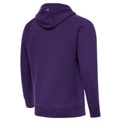 Baltimore Ravens Antigua Brushed Carbon Victory Pullover Hoodie Purple - NFL