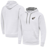 Arizona Cardinals Antigua Brushed Carbon Victory Pullover Hoodie White - NFL
