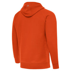 Cincinnati Bengals Antigua Brushed Carbon Victory Pullover Hoodie Orange - NFL
