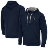 Houston Texans Antigua Brushed Carbon Victory Pullover Hoodie Navy - NFL