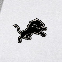 Detroit Lions Antigua Brushed Carbon Victory Pullover Hoodie White - NFL
