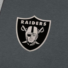 Las Vegas Raiders Antigua Brushed Carbon Victory Pullover Hoodie Charcoal - NFL