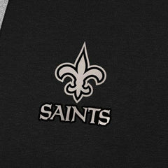 New Orleans Saints Antigua Brushed Carbon Victory Pullover Hoodie Black - NFL