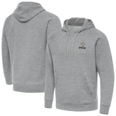 New Orleans Saints Antigua Brushed Carbon Victory Pullover Hoodie Heather Gray - NFL