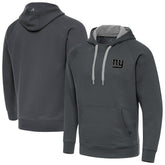 New York Giants Antigua Brushed Carbon Victory Pullover Hoodie Charcoal - NFL