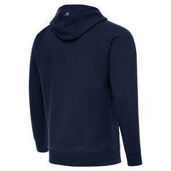 Seattle Seahawks Antigua Brushed Carbon Victory Pullover Hoodie College Navy - NFL