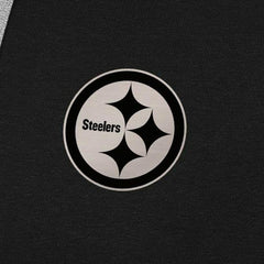 Pittsburgh Steelers Antigua Brushed Carbon Victory Pullover Hoodie Black - NFL