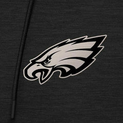Philadelphia Eagles Antigua Spikes Quarter-Zip Hoodie Heather Black - NFL