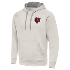Chicago Bears Antigua Victory Raglan Pullover Hoodie Cream - NFL