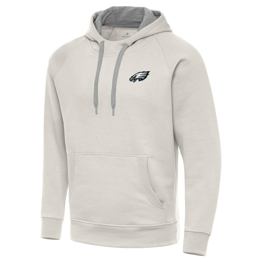 Philadelphia Eagles Antigua Victory Raglan Pullover Hoodie Cream - NFL