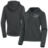 Los Angeles Kings - Antigua Women's Contemporary Quarter-Zip Hoodie Pewter