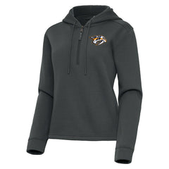 Nashville Predators - Antigua Women's Contemporary Quarter-Zip Hoodie Pewter
