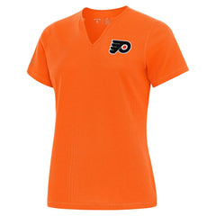 Philadelphia Flyers - Antigua Traveler Rib V-Neck T-Shirt Orange