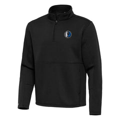 NBA - Dallas Mavericks Antigua Twist Quarter-Zip Pullover Top - Black