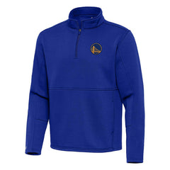 NBA - Golden State Warriors Antigua Twist Quarter-Zip Pullover Top - Royal