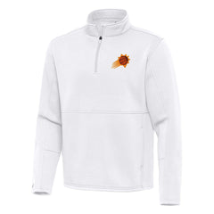 NBA - Phoenix Suns Antigua Twist Quarter-Zip Pullover Top - White