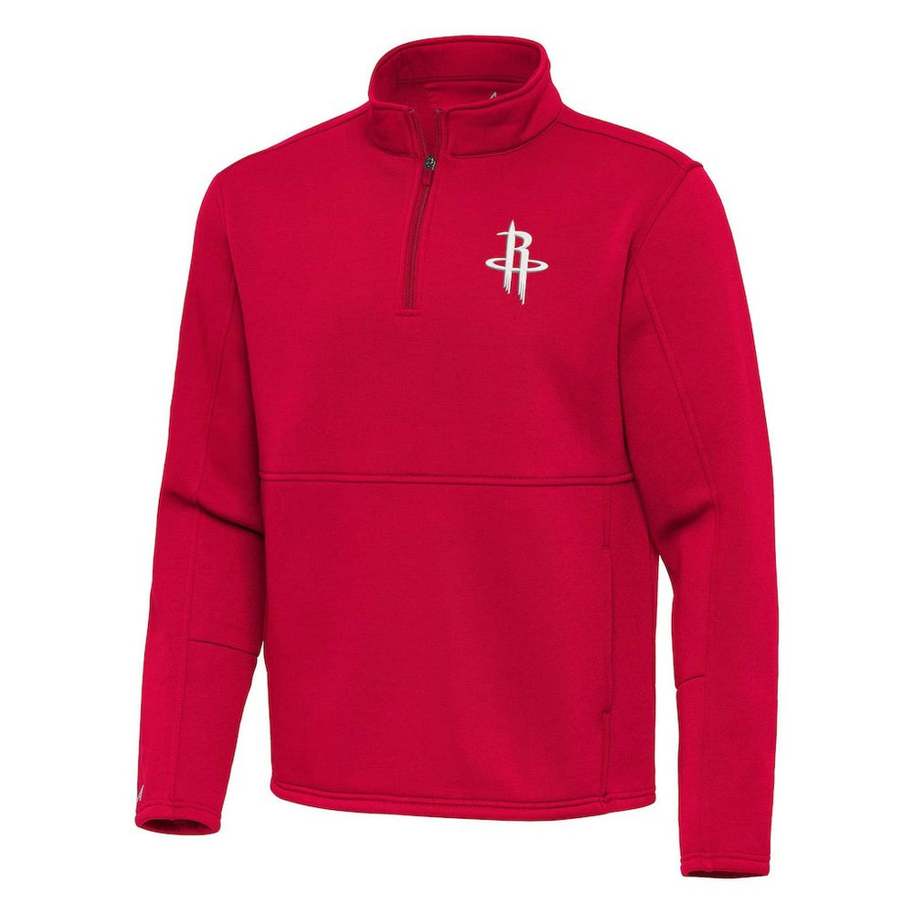 NBA - Houston Rockets Antigua Twist Quarter-Zip Pullover Top - Red