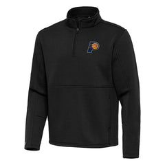 NBA - Indiana Pacers Antigua Twist Quarter-Zip Pullover Top - Black
