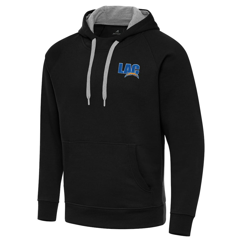 Men's Los Angeles Chargers Antigua Victory Pullover Hoodie Black - NFL