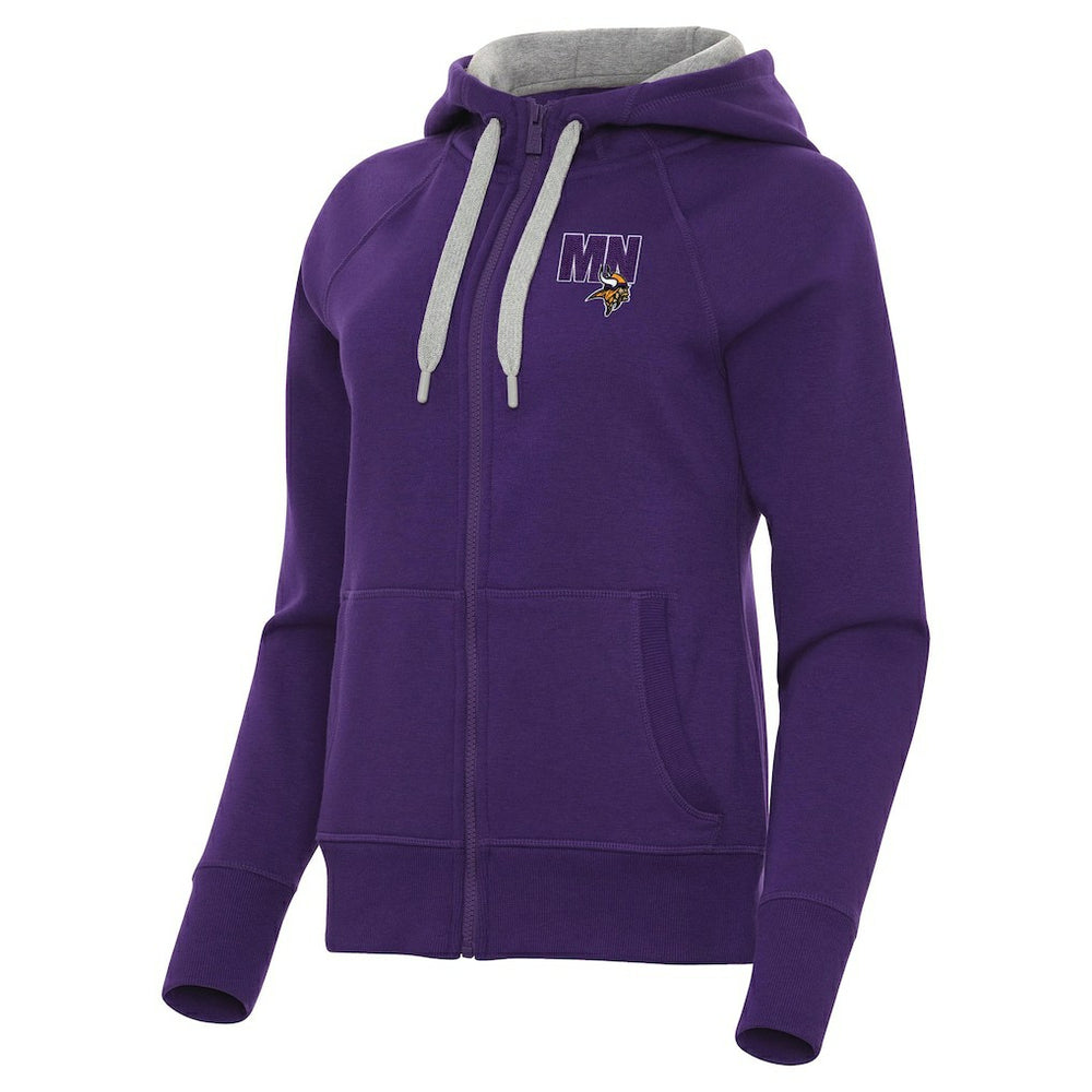 Minnesota Vikings Antigua Women's Victory Full-Zip Hoodie Purple - NFL
