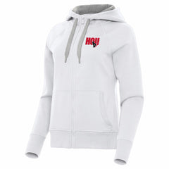 Houston Texans Antigua Women's Victory Full-Zip Hoodie White - NFL