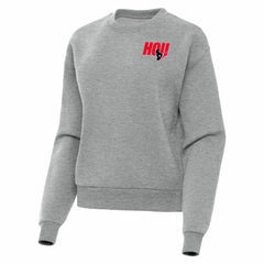 Houston Texans Antigua Women's Victory Pullover Sweatshirt Heather Gray - NFL