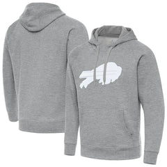 Buffalo Bills Antigua Victory Pullover Hoodie Heather Gray - NFL