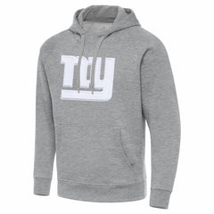 New York Giants Antigua Victory Pullover Hoodie Heather Gray - NFL