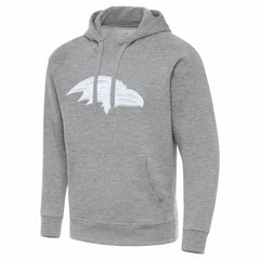 Baltimore Ravens Antigua Victory Pullover Hoodie Heather Gray - NFL