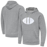 New York Jets Antigua Victory Pullover Hoodie Heather Gray - NFL