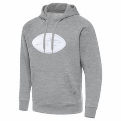 New York Jets Antigua Victory Pullover Hoodie Heather Gray - NFL