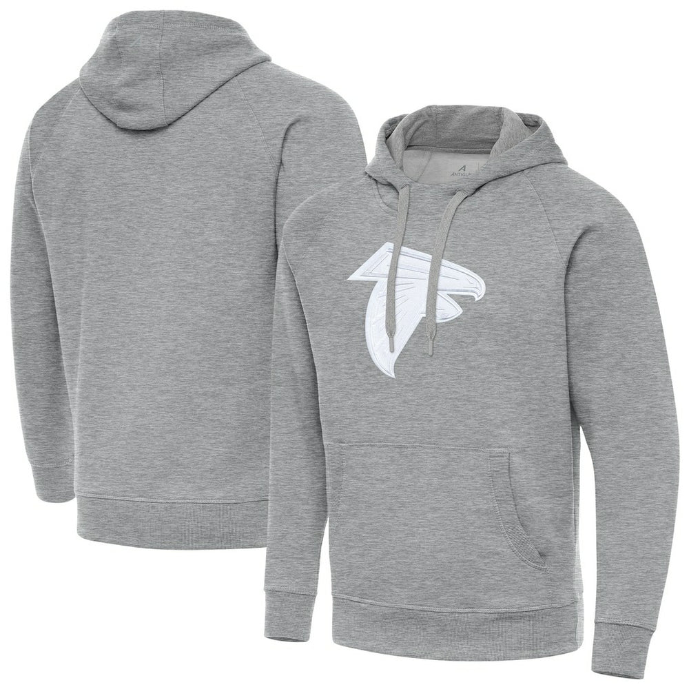Atlanta Falcons Antigua Victory Pullover Hoodie Heather Gray - NFL