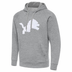 Detroit Lions Antigua Victory Pullover Hoodie Heather Gray - NFL