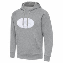 San Francisco 49ers Antigua Victory Pullover Hoodie Heather Gray - NFL