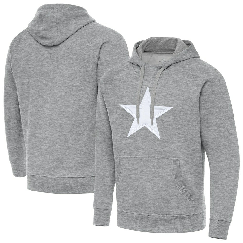 Dallas Cowboys Antigua Victory Pullover Hoodie Heather Gray - NFL
