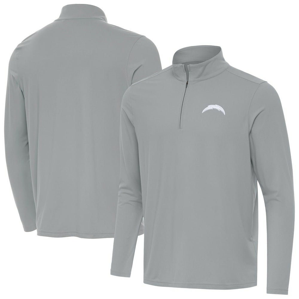 Los Angeles Chargers Men's Antigua Intent Quarter-Zip Jacket Gray - NFL