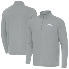 Los Angeles Chargers Men's Antigua Intent Quarter-Zip Jacket Gray - NFL