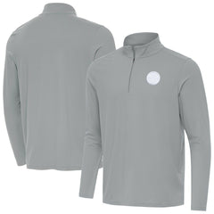 Pittsburgh Steelers Men's Antigua Intent Quarter-Zip Jacket Gray - NFL