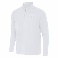 Tampa Bay Buccaneers Antigua Intent Quarter-Zip Jacket White - NFL