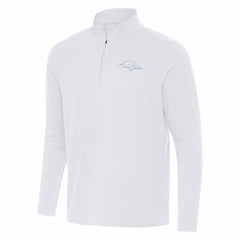 Baltimore Ravens Antigua Intent Quarter-Zip Jacket White - NFL