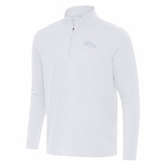 Denver Broncos Antigua Intent Quarter-Zip Jacket White - NFL