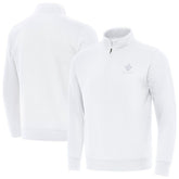 New Orleans Saints Antigua Victory Quarter-Zip Top White - NFL
